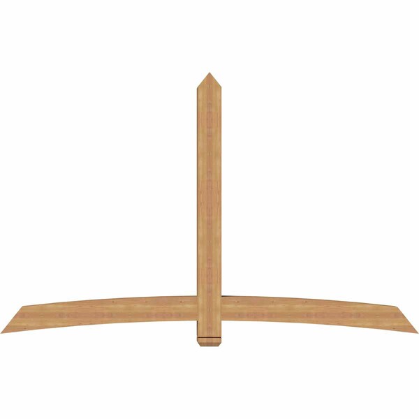 Ekena Millwork Bellingham Timber Gable Bracket, Western Red Cedar, 96"W x 60"H x 5 1/2"D x 5 1/2"F, 15/12 Pitch GBW096X60X0606BEL00SWR - main